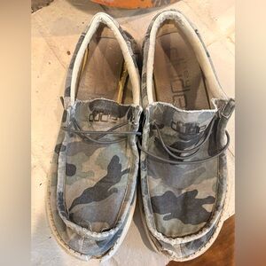 Hey Dude Gray Camo Loafers- *BUNDLE ONLY ITEM*